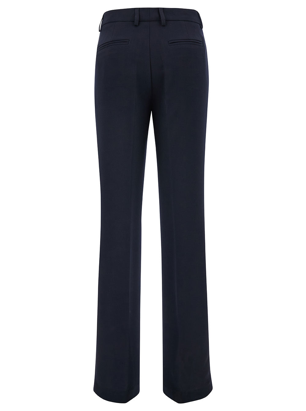 Leplain Women Blue Straight Pants With Concealed Closure In Candy Woman