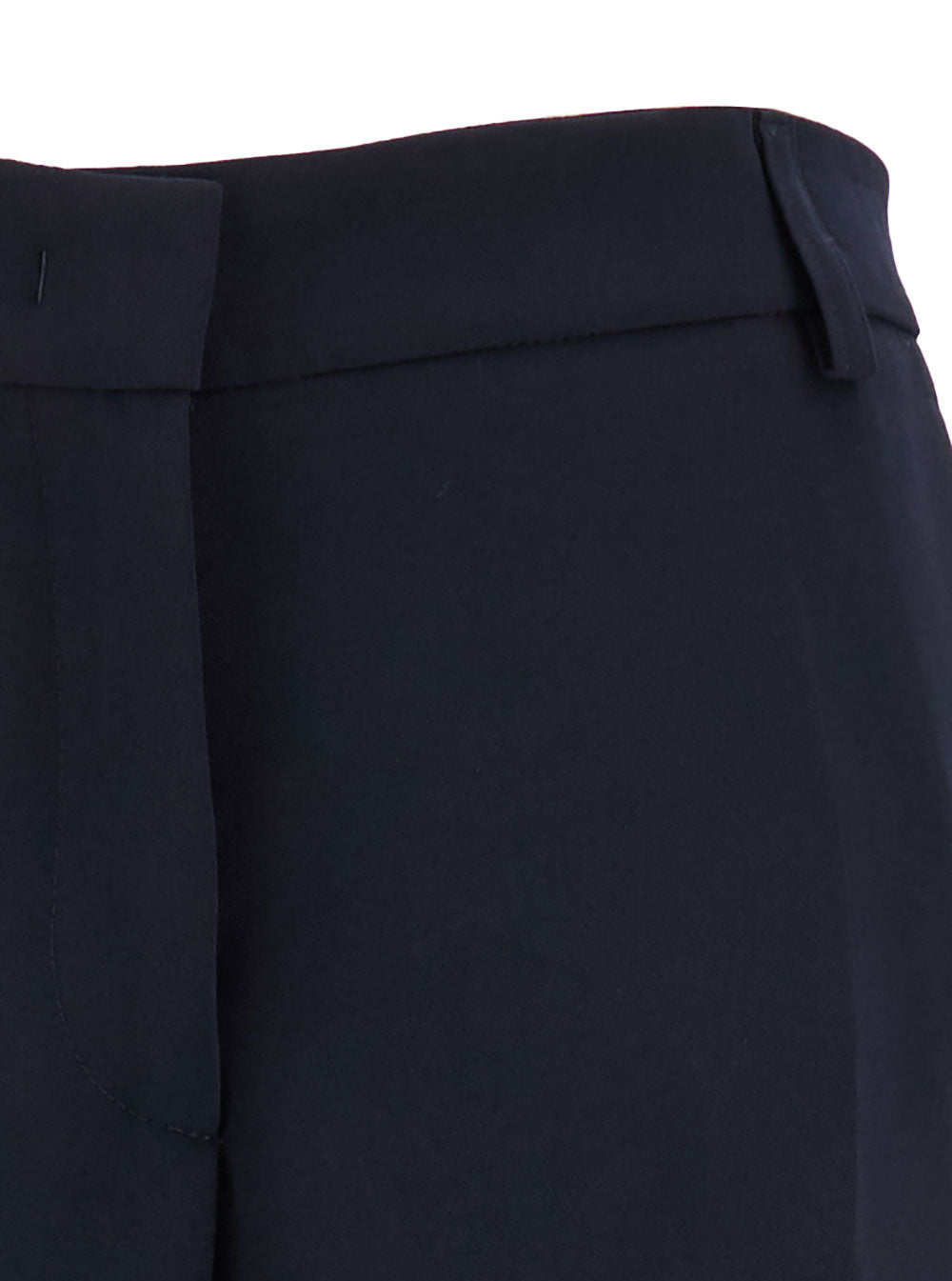 Leplain Women Blue Straight Pants With Concealed Closure In Candy Woman