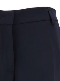 Leplain Women Blue Straight Pants With Concealed Closure In Candy Woman