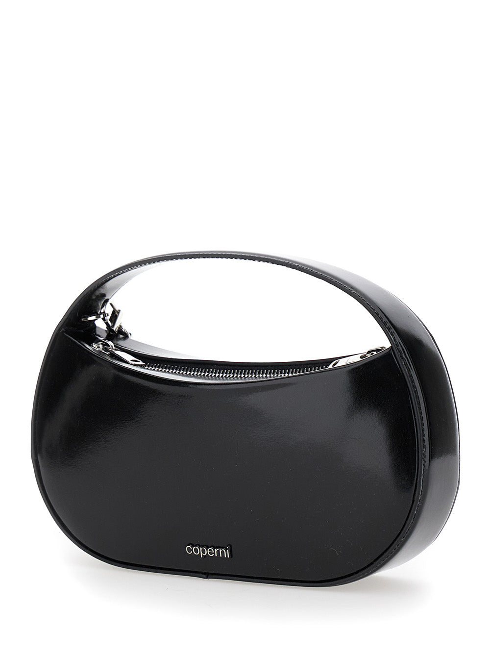 COPERNI Coperni Women 'Sound Swipe Small' Black Handbag With Logo Detail In Leather Woman