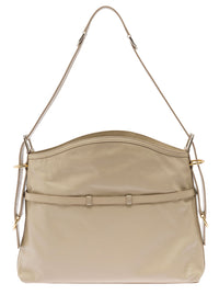 GIVENCHY Givenchy Women 'Voyou' Beige Shoulder Bag With Embossed Logo In Smooth Leather Woman