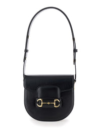 Gucci Women 'Gucci Horsebit 1955' Mini Black Shoulder Bag With Horsebit Detail In Leather Woman