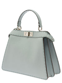 Fendi Women 'Peekaboo Iseeu Medium' Grey Handbag With 646 Hand-Sewn Topstitches Woman