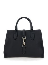 Gucci Women 'Jackie' Black Handbag With Horsebit On The Front And Removable Shoulder Strap In Leather Woman