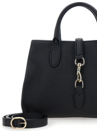 Gucci Women 'Jackie' Black Handbag With Horsebit On The Front And Removable Shoulder Strap In Leather Woman