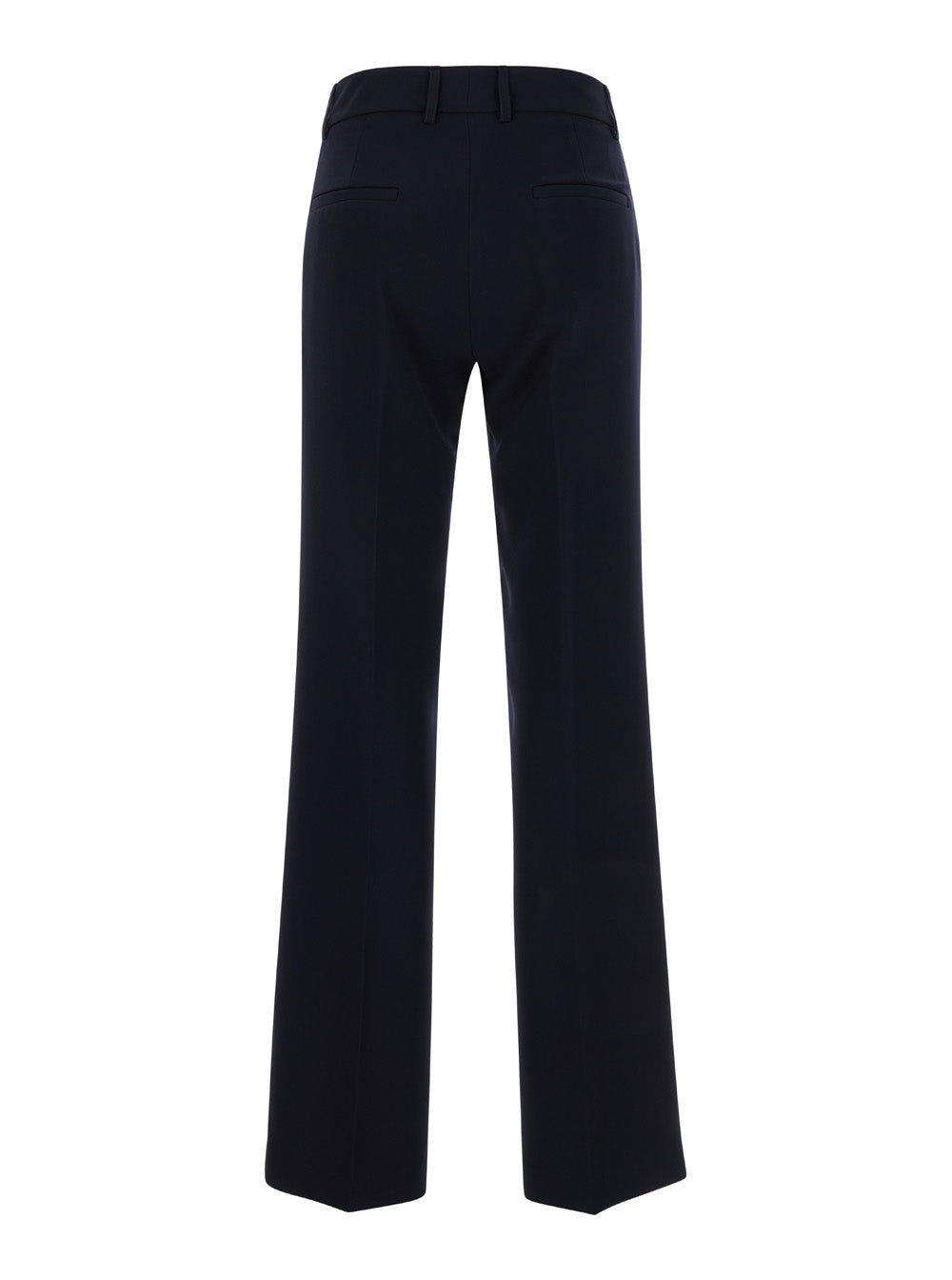Leplain Women Straight Blue Pants With Belt Loops In Fabric Woman