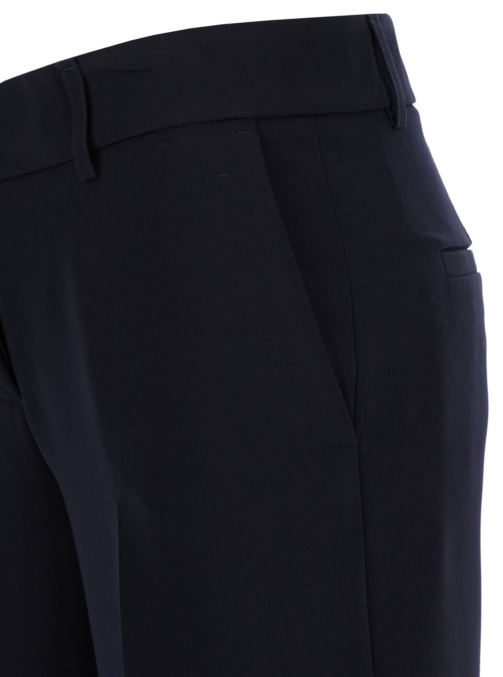 Leplain Women Straight Blue Pants With Belt Loops In Fabric Woman