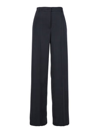 Leplain Women Blue Tailored Pants In Satin Woman