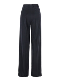 Leplain Women Blue Tailored Pants In Satin Woman