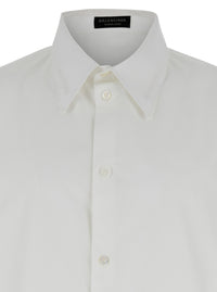 Balenciaga Men White Shirt With Pointed Collar In Cotton Man