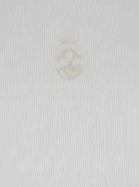 Alexander Mcqueen Men White Top With Upside Down Skull Embroidery On The Front In Cotton Jersey Man