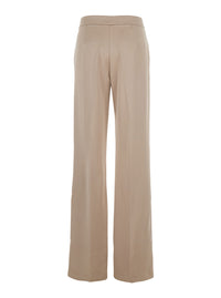 The Andamane Women Beige Pants With Pences On The Front In Tech Fabric Woman