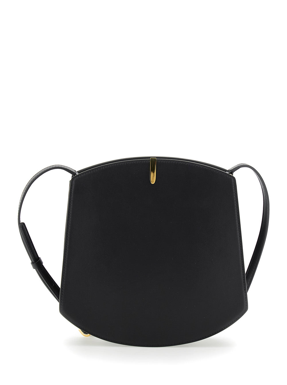SAVETTE Savette Women 'Florence' Black Crossbody Bag With Magnetic Strap Closure In Leather Woman