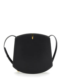 SAVETTE Savette Women 'Florence' Black Crossbody Bag With Magnetic Strap Closure In Leather Woman