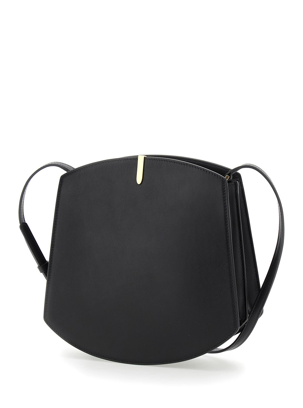 SAVETTE Savette Women 'Florence' Black Crossbody Bag With Magnetic Strap Closure In Leather Woman