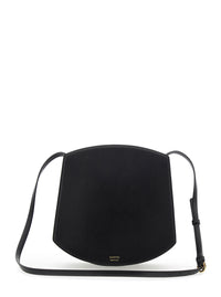 SAVETTE Savette Women 'Florence' Black Crossbody Bag With Magnetic Strap Closure In Leather Woman