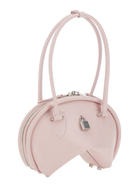 ACNE STUDIOS Acne Studios Women Pink Handbag With Two Top Handles And Logo Plaque On The Front In Leather Woman