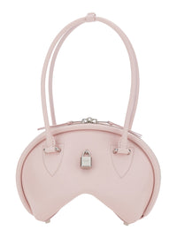 ACNE STUDIOS Acne Studios Women Pink Handbag With Two Top Handles And Logo Plaque On The Front In Leather Woman