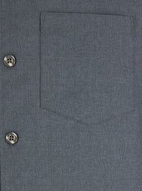 Leplain Men Grey Shirt With Classic Collar In Virgin Wool Blend Man