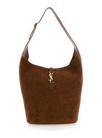 SAINT LAURENT Saint Laurent Women 'Le 5 À 7'  Brown Shoulder Bag With Hook Closure With Cassandre In Soft Leather Woman