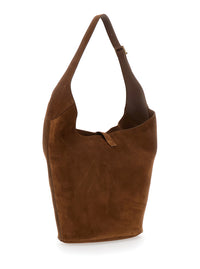 SAINT LAURENT Saint Laurent Women 'Le 5 À 7'  Brown Shoulder Bag With Hook Closure With Cassandre In Soft Leather Woman