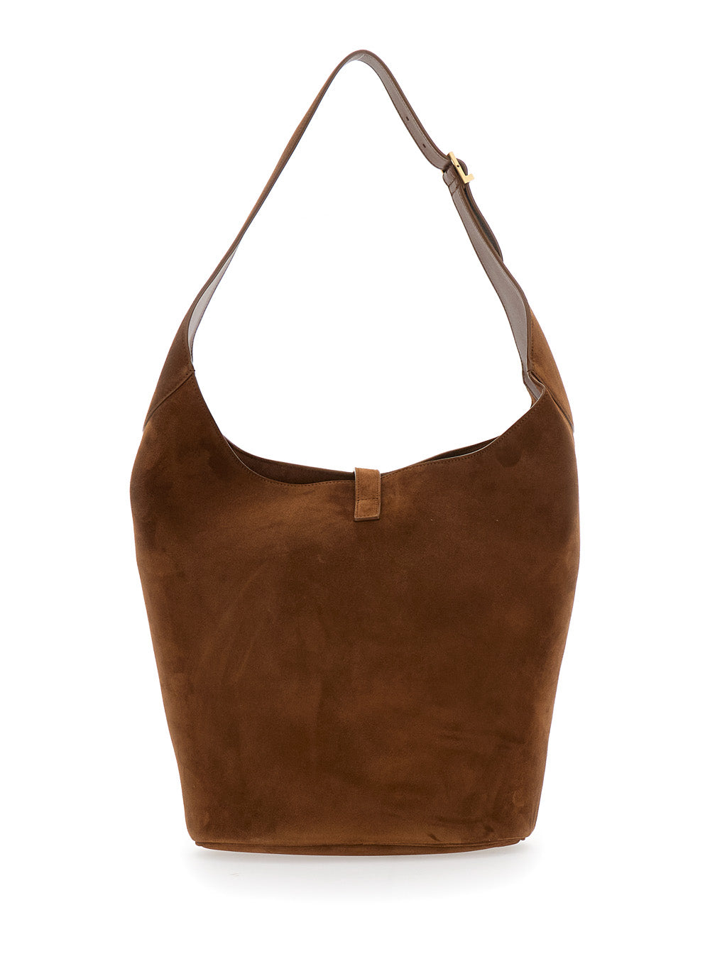 SAINT LAURENT Saint Laurent Women 'Le 5 À 7'  Brown Shoulder Bag With Hook Closure With Cassandre In Soft Leather Woman