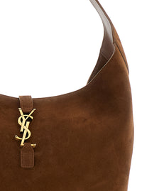 SAINT LAURENT Saint Laurent Women 'Le 5 À 7'  Brown Shoulder Bag With Hook Closure With Cassandre In Soft Leather Woman