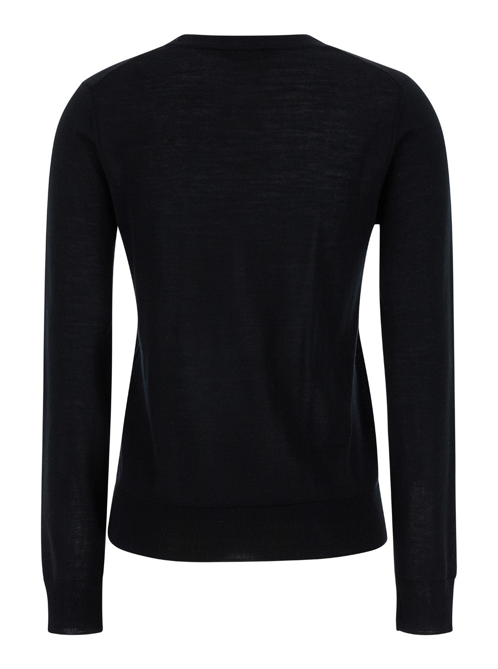 P.A.R.O.S.H. Women Black Crewneck Long Sleeve Sweater In Fabric Woman