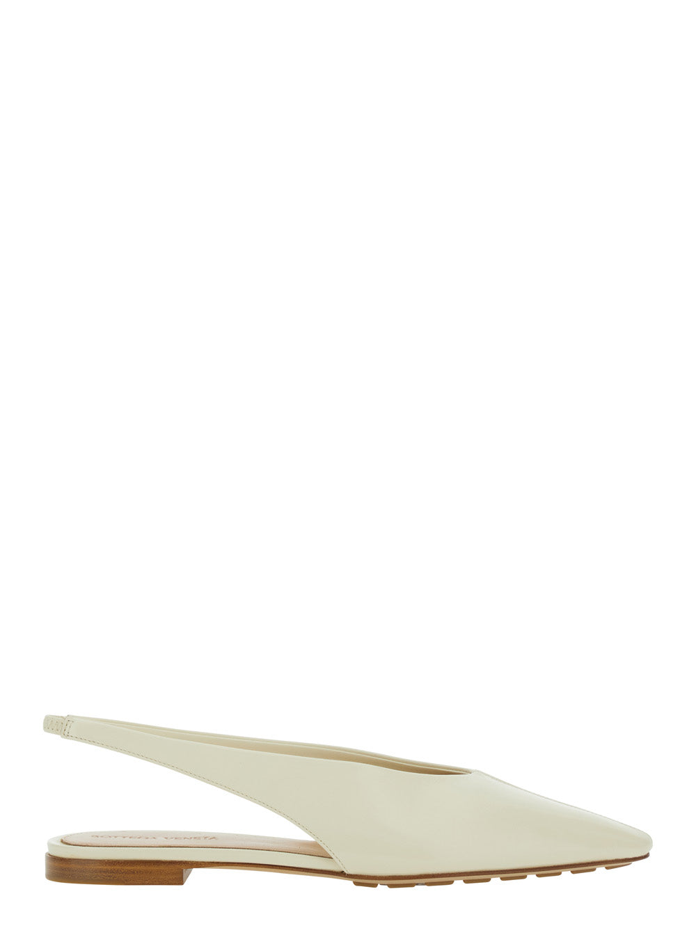 BOTTEGA VENETA Bottega Veneta Women 'Sofia' White Slingback Ballerinas With Elastic Back In Leather Woman
