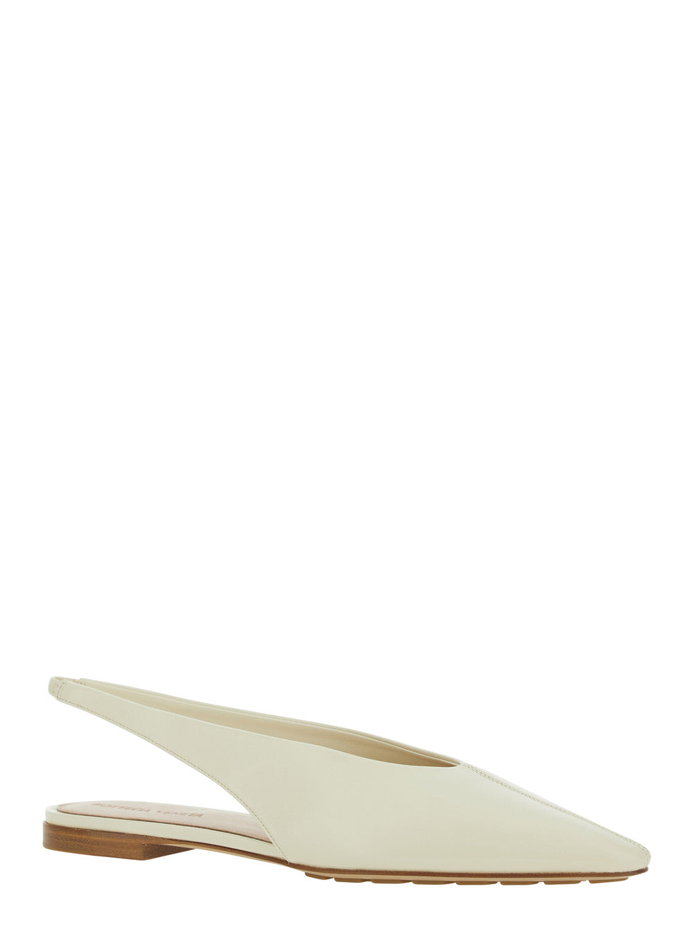 BOTTEGA VENETA Bottega Veneta Women 'Sofia' White Slingback Ballerinas With Elastic Back In Leather Woman