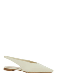 BOTTEGA VENETA Bottega Veneta Women 'Sofia' White Slingback Ballerinas With Elastic Back In Leather Woman