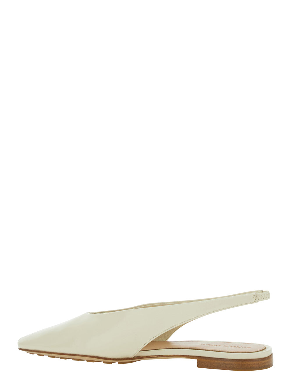 BOTTEGA VENETA Bottega Veneta Women 'Sofia' White Slingback Ballerinas With Elastic Back In Leather Woman