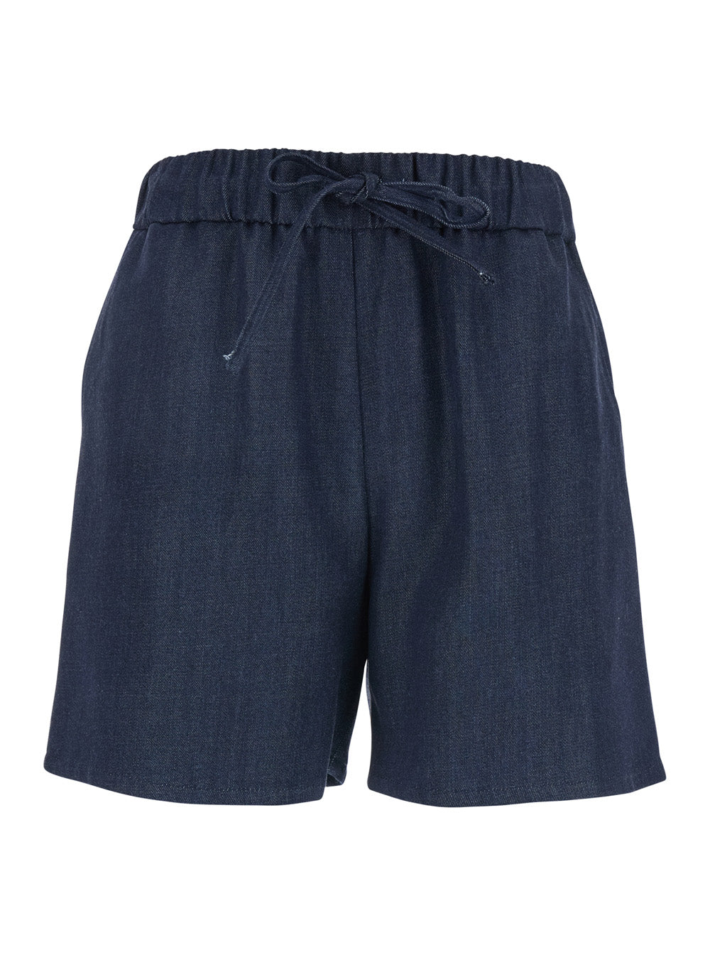 Leplain Women Blue Shorts With Elastic Drawstring Waist In Tech Fabric Woman