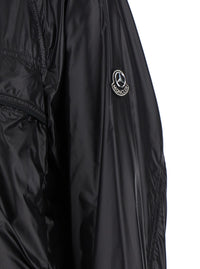 Moncler Genius Men 'Anubis' Black Jacket With Foldable Design And Iconic Logo Patch In Lightweight Nylon Man
