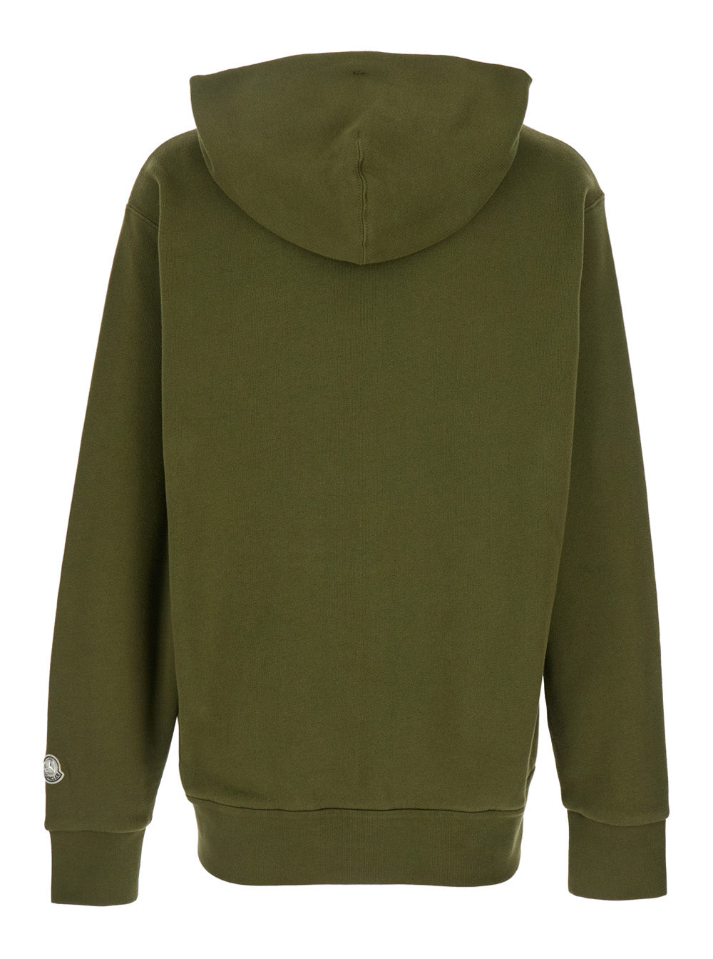 Moncler Genius Men Green Sweatshirt With Monogram Embroidery On The Front And Logo Patch On The Sleeve In Cotton Jersey Man