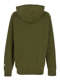 Moncler Genius Men Green Sweatshirt With Monogram Embroidery On The Front And Logo Patch On The Sleeve In Cotton Jersey Man