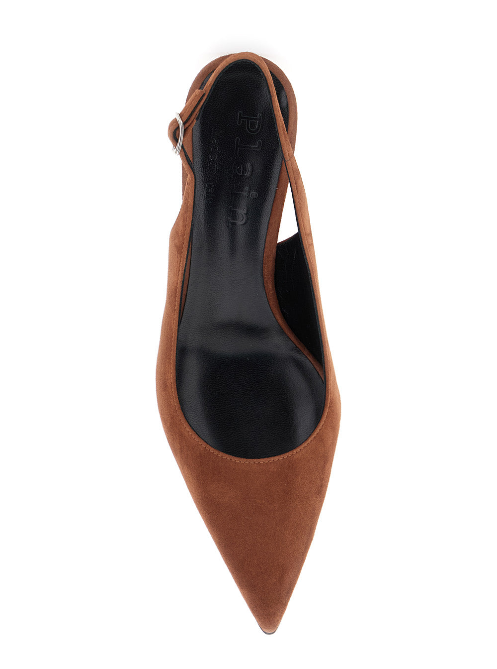 Leplain Women 'Luisa' Brown Slingback Pumps With Low Heel In Suede Woman