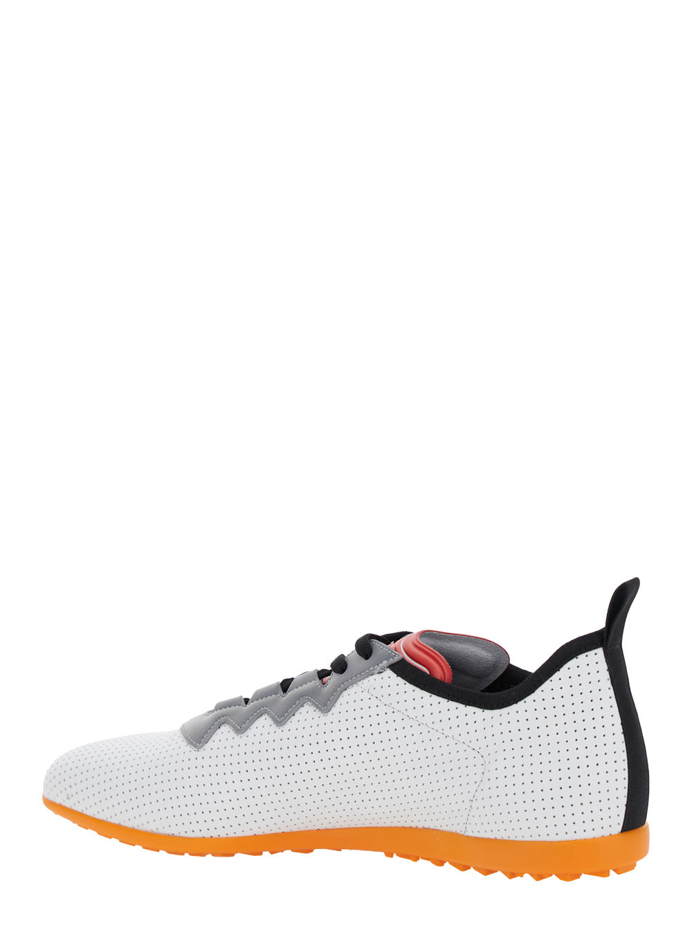 Valentino Garavani Men White Sneakers With Asymmetric Toe And Vlogo Detail On The Side In Tech Fabric Man