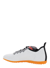 Valentino Garavani Men White Sneakers With Asymmetric Toe And Vlogo Detail On The Side In Tech Fabric Man