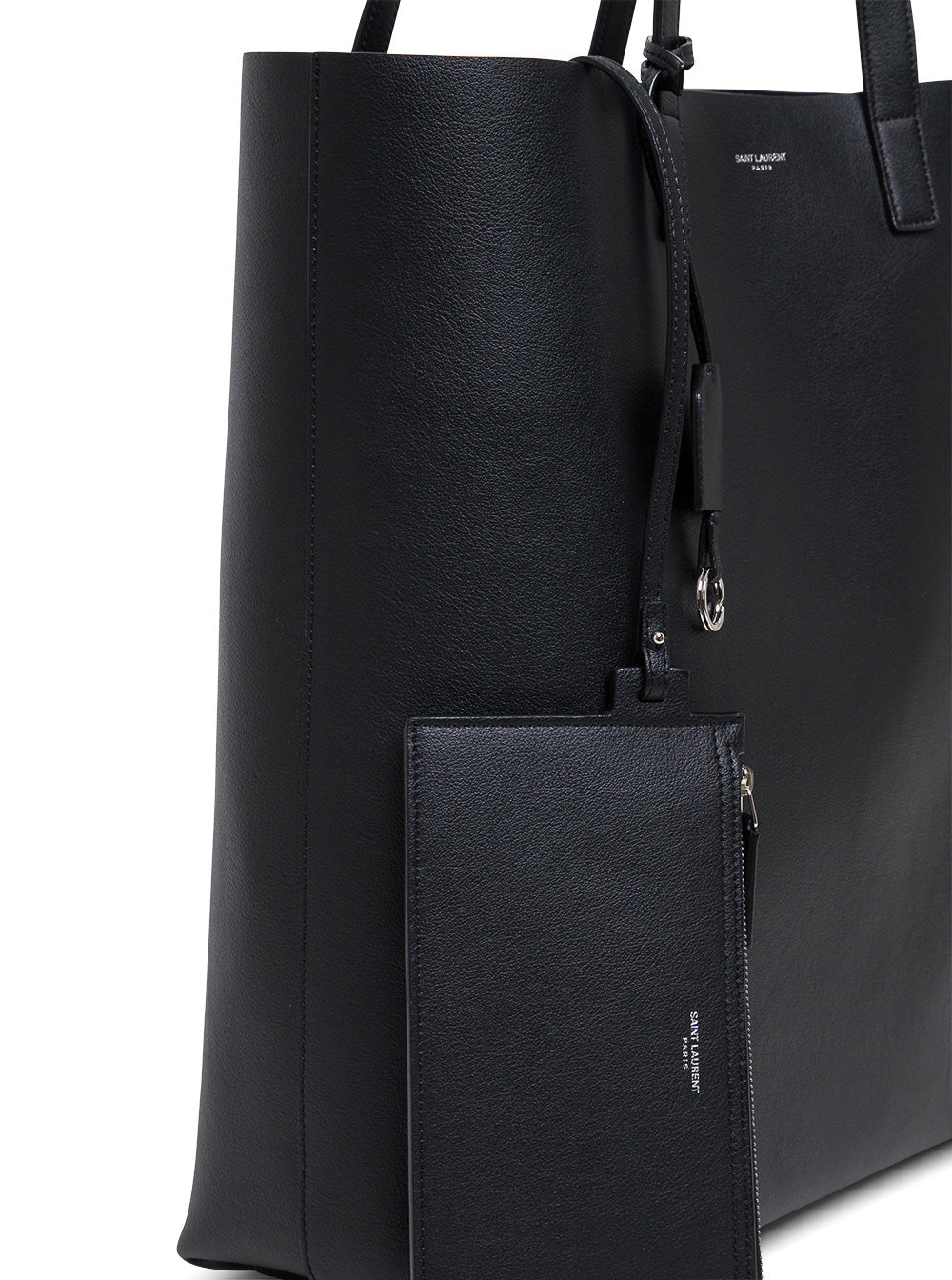 Saint Laurent Men Shopping Bold Handbag In Black Leather