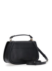 Gucci Women 'Blondie' Black Handbag With Gg Logo Plaque On The Front In Leather Woman