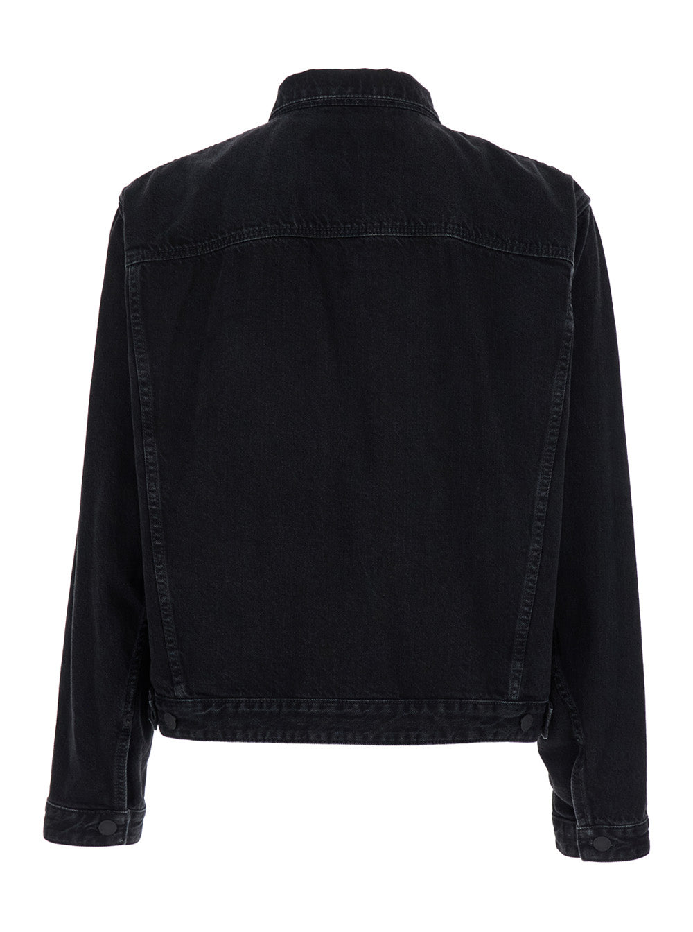 Dsquared2 Men Black Jacket With Classic Collar And Embossed Logo