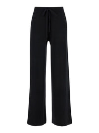 P.A.R.O.S.H. Women Black Relaxed Pants With Drawstring In Fabric Woman