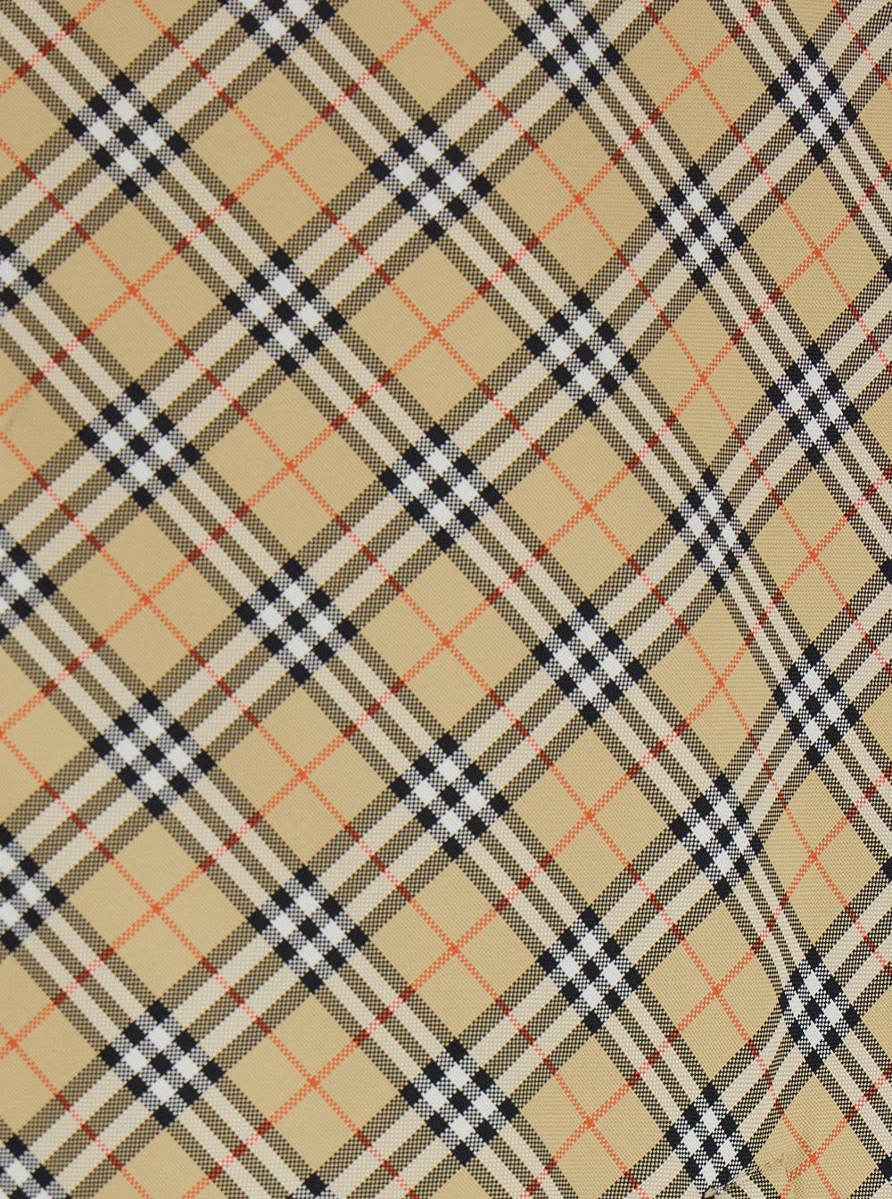 Burberry Men 'Slindon' Beige Jacket With Classic Collar And All-Over Check Motif In Tech Fabric Man
