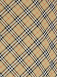 Burberry Men 'Slindon' Beige Jacket With Classic Collar And All-Over Check Motif In Tech Fabric Man