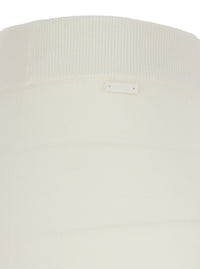 MAX MARA Max Mara Women 'Nigeria' White Pants With Elastic Waist And Wide Leg In Wool Woman