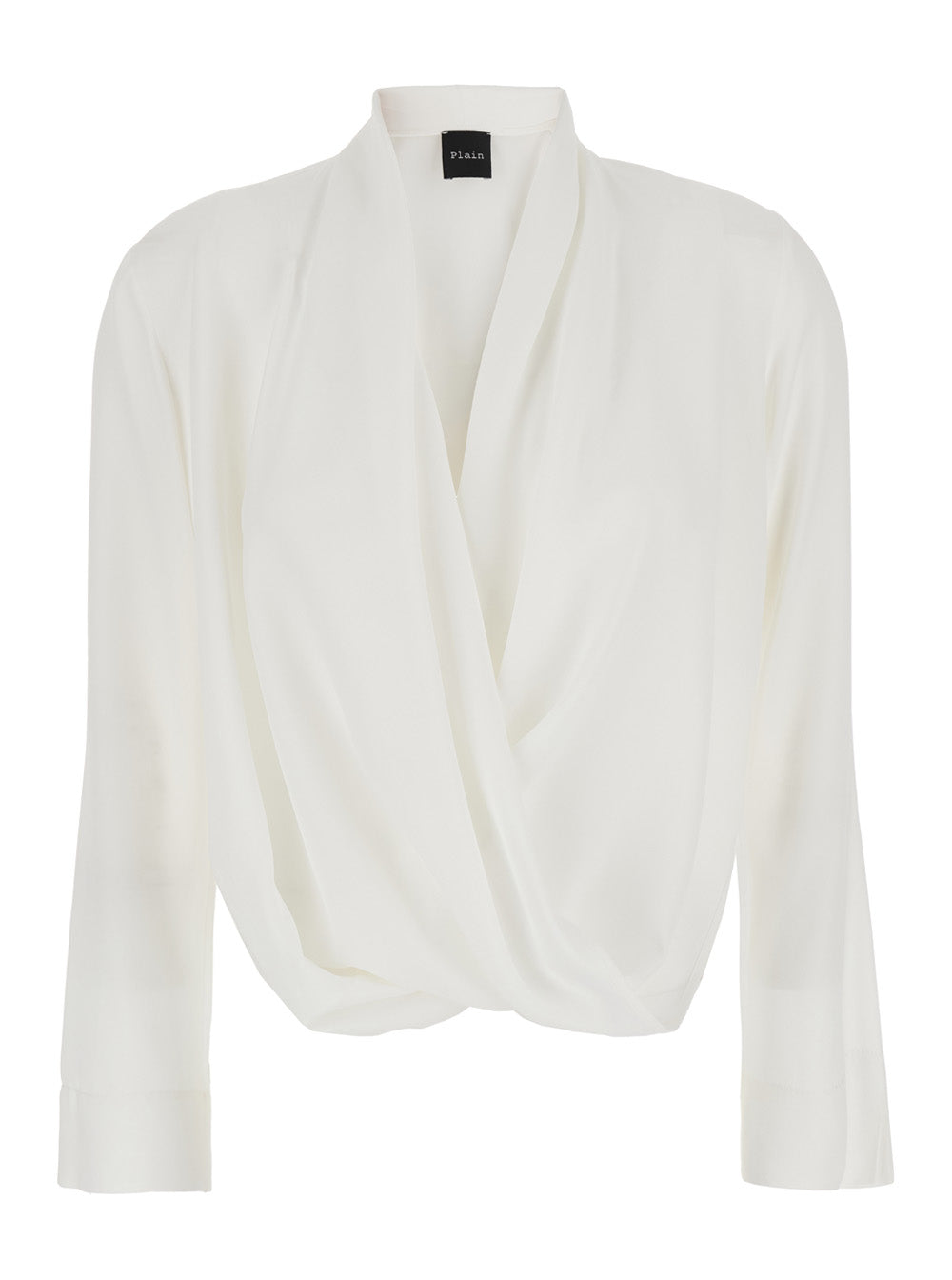 Leplain Women White Blouse With Front Neckline And Ruffles In Fabric Woman