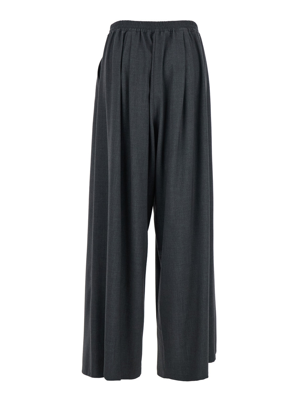 Leplain Women Grey Pants With Semi-Elastic Waist And Oversize Design In Fabric Woman