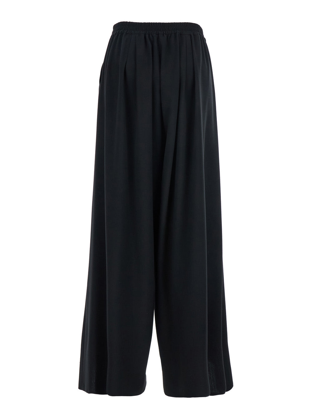 Leplain Women Black Pants With Semi-Elastic Waist And Oversize Design In Fabric Woman
