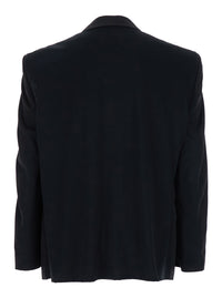 BALENCIAGA Balenciaga Men Black Single-Breasted Jacket With Notched Revers In Wool Man